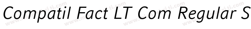 Compatil Fact LT Com Regular Small字体转换